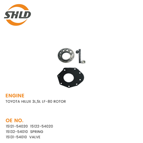 15121-54020 15122-54020 15132-54010 Spring 15131-54010 Válvula Toyota Hilux 3L, 5L LF-80 Rotor YSK-TA1358K